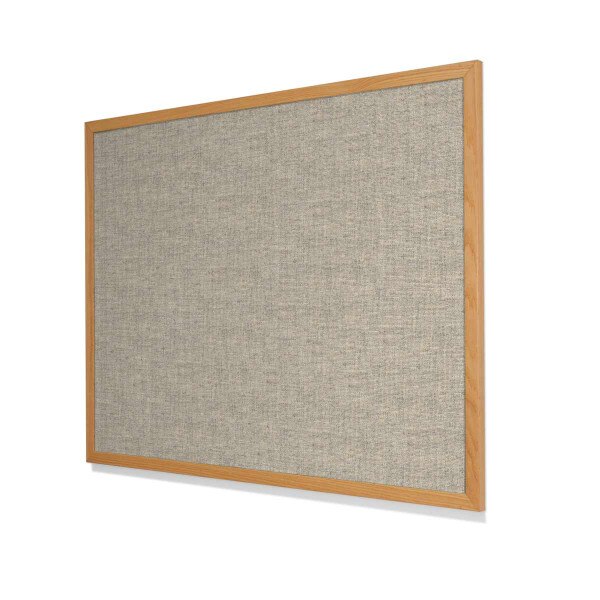 Guilford of Maine FR701 Opal Cork Board with Narrow Red Oak Frame